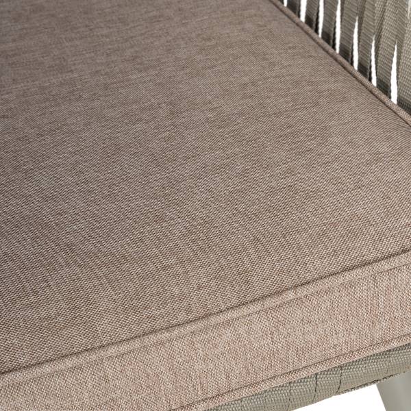 Gartenstuhl NOXI 2er-Set - Stahl / Polyester - Taupe