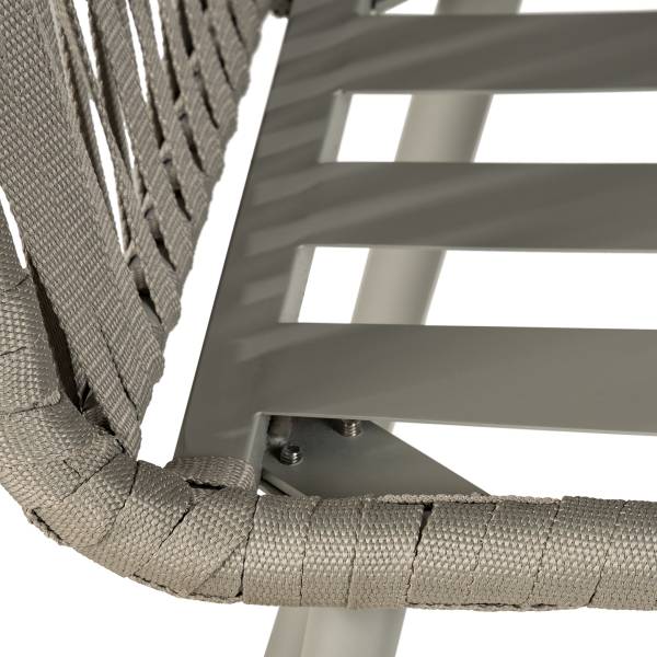 Gartenstuhl NOXI 2er-Set - Stahl / Polyester - Taupe