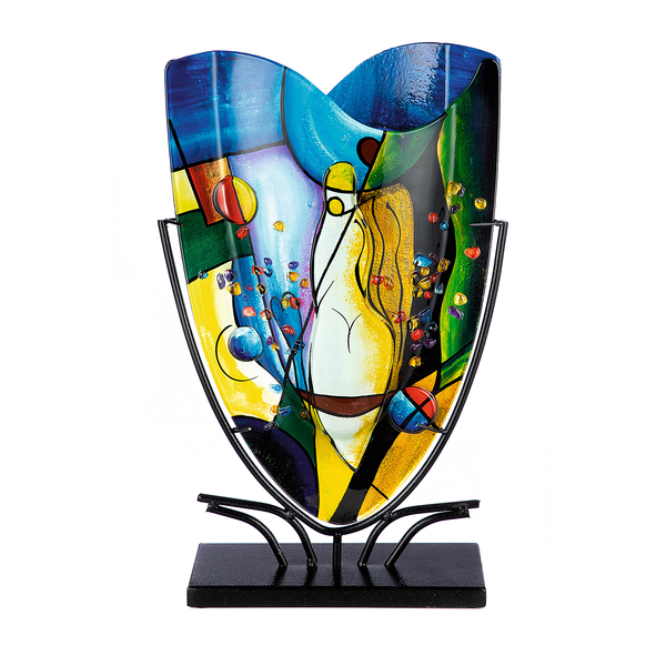 Vase Magic - Farbglas - Mehrfarbig - 30 x 47 cm