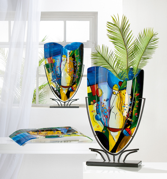 Vase Magic - Farbglas - Mehrfarbig - 30 x 47 cm