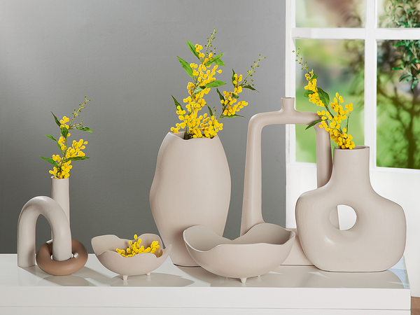 Vase Helena - Aluminium - Beige