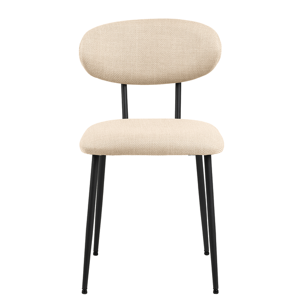 Esszimmerstuhl Almsted 2er-Set - Strukturstoff Badia: Beige