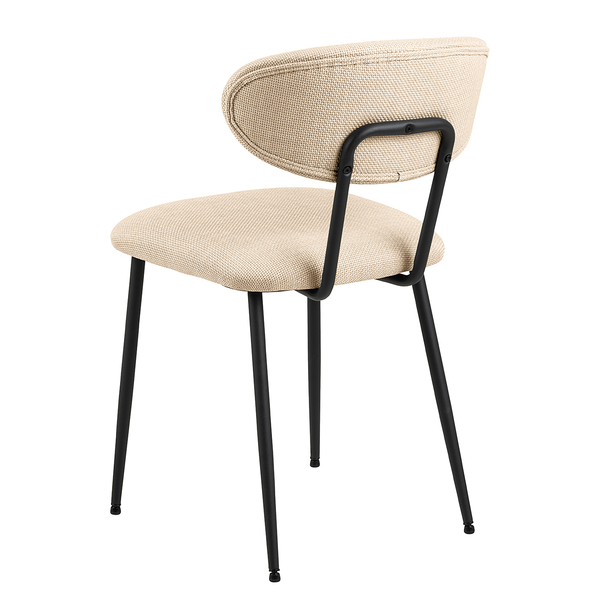 Esszimmerstuhl Almsted 2er-Set - Strukturstoff Badia: Beige