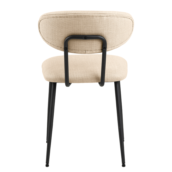 Esszimmerstuhl Almsted 2er-Set - Strukturstoff Badia: Beige