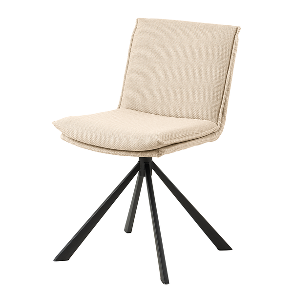 Polsterstuhl Gulstav - Beige - Strukturstoff - Stahl - 47 x 85 x 59 cm