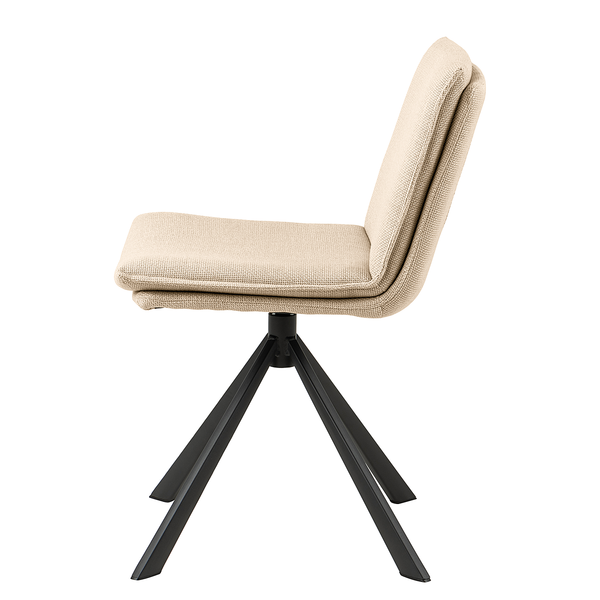 Polsterstuhl Gulstav - Beige - Strukturstoff - Stahl - 47 x 85 x 59 cm