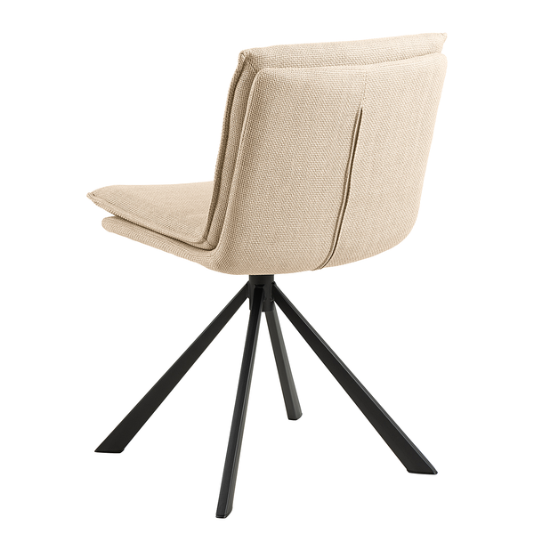 Polsterstuhl Gulstav - Beige - Strukturstoff - Stahl - 47 x 85 x 59 cm