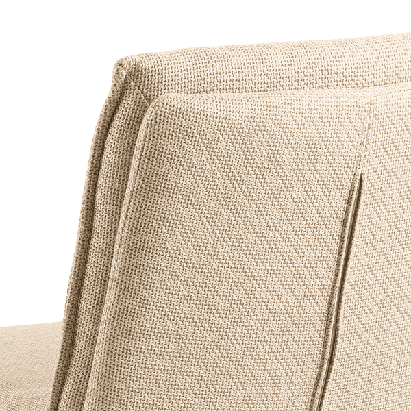 Polsterstuhl Gulstav - Beige - Strukturstoff - Stahl - 47 x 85 x 59 cm