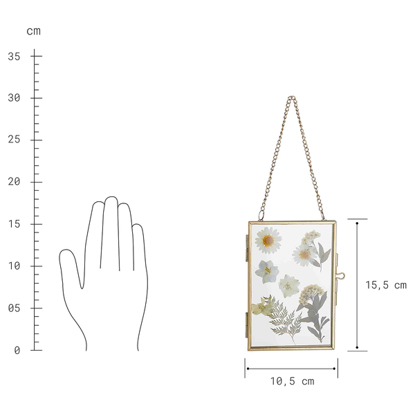 Bilderrahmen TRUE BLOOM - Aluminium - Gold - 11 x 16 cm