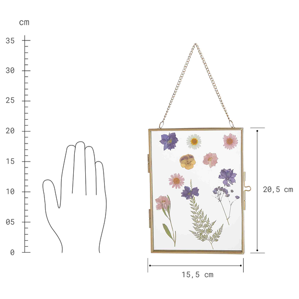Bilderrahmen TRUE BLOOM - Aluminium - Gold - 16 x 21 cm