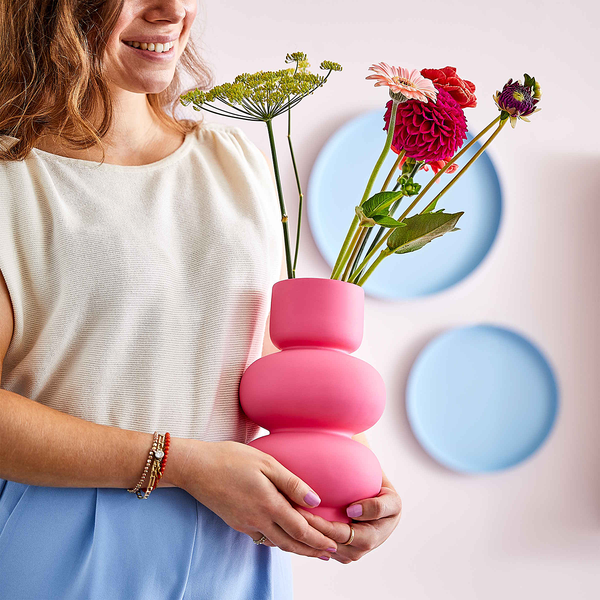 Vase PINK - Steinzeug - Pink