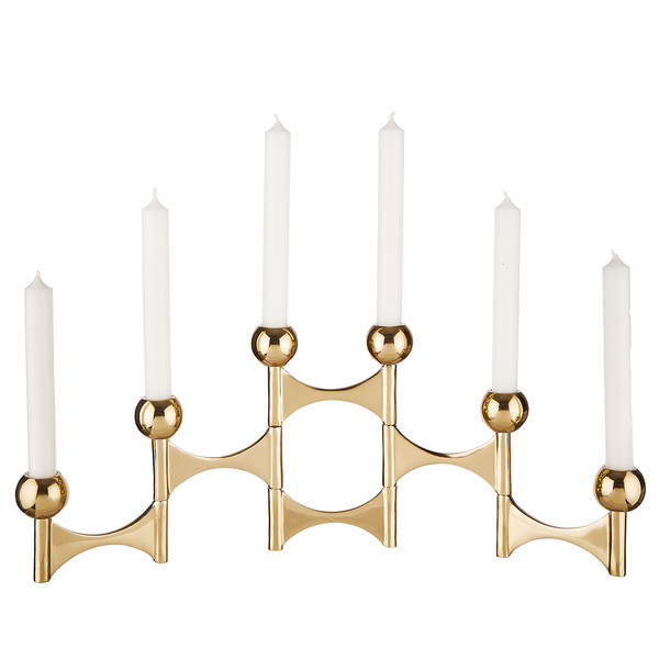 Kerzenhalter VARIATION - Aluminium - Gold