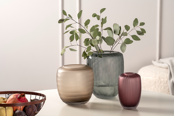 Vase Bellagio 22 cm - Farbglas - Anthrazit