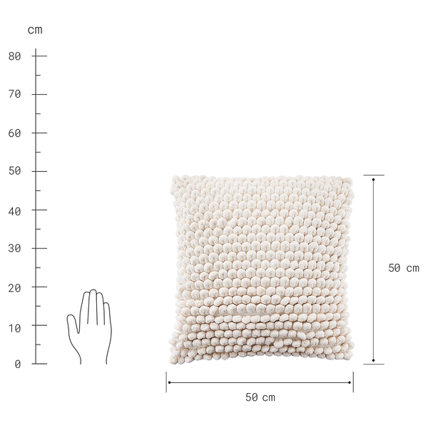 Dekokissen LOOP - Baumwolle / Polyester - 50 x 50 cm