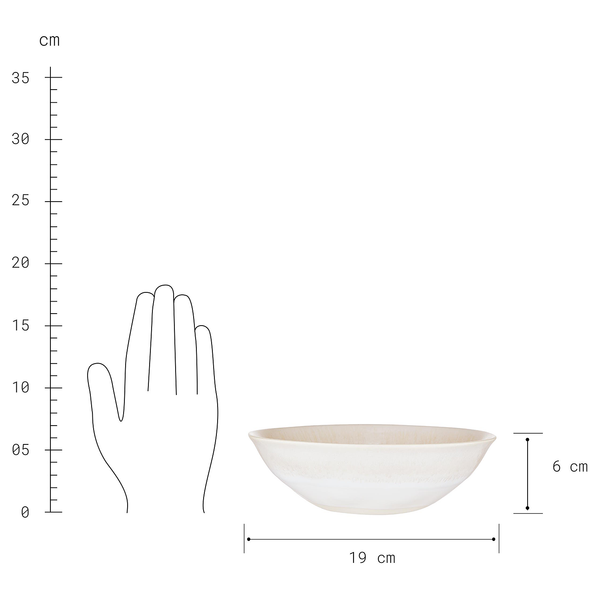 Geschirr-Set ATLANTIS 12-teilig - Steinzeug - Beige