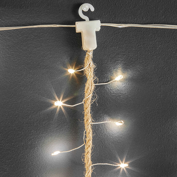 LED-Vorhang FARMHOUSE - Jute -Natur