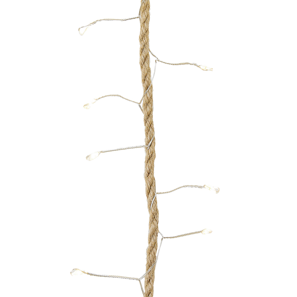 LED-Vorhang FARMHOUSE - Jute -Natur