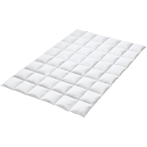 Daunenbettdecke Weidegans Warm - Baumwolle / Gänsedaunen - Weiß - 240 x 220 cm
