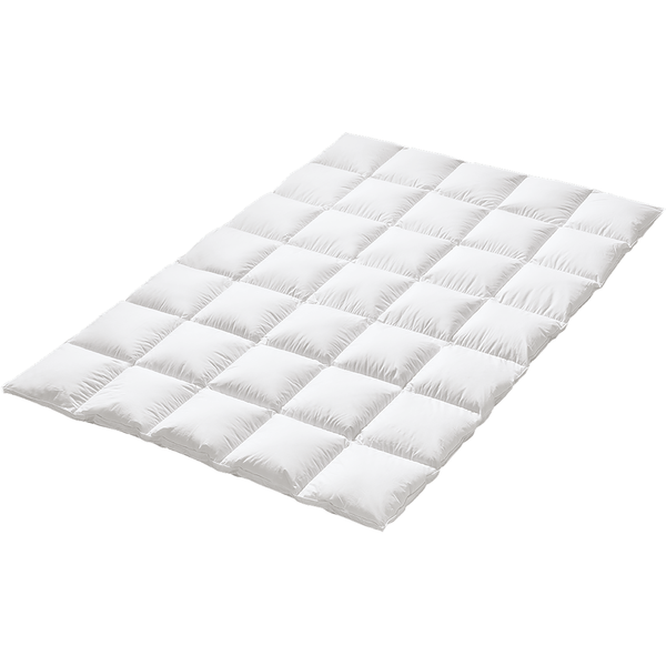 Daunenbettdecke Superior Warm - Baumwolle / Daunen - Weiß - 135 x 200 cm