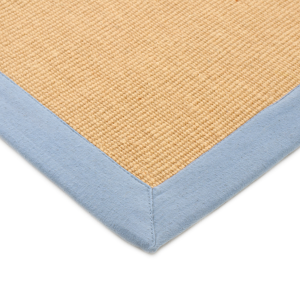 Juteläufer Bafor - Jute - Blau - 80 x 400 cm