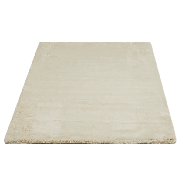 Hochflorteppich Loano - Polyester - Beige - Beige - 80 x 150 cm