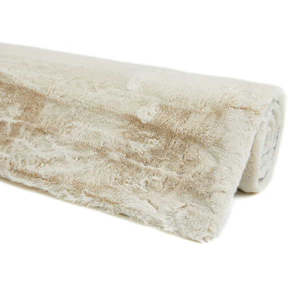 Hochflorteppich Loano - Polyester - Beige - Beige - 80 x 150 cm