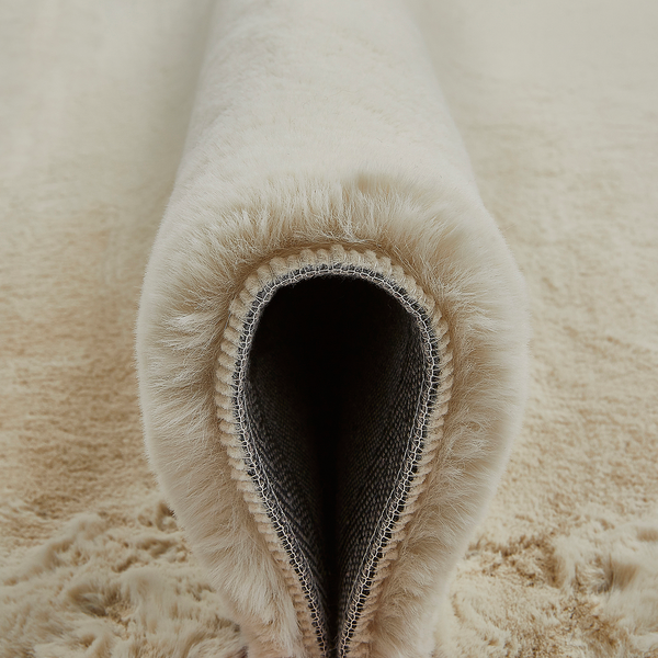 Hochflorteppich Loano - Polyester - Beige - Beige - 80 x 150 cm