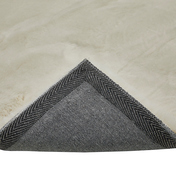 Hochflorteppich Loano - Polyester - Beige - Beige - 80 x 150 cm