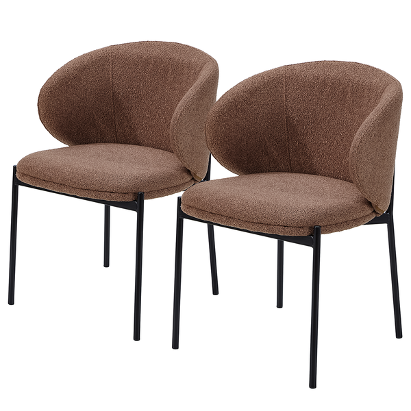 Polsterstuhl BANNEKER 2er-Set - Rostbraun