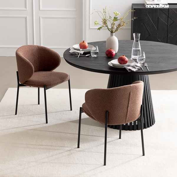 Polsterstuhl BANNEKER 2er-Set - Rostbraun