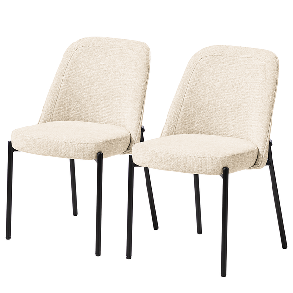 Polsterstuhl Littlecott 2er-Set - Creme