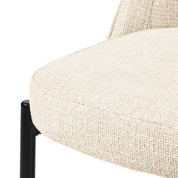 Polsterstuhl Littlecott 2er-Set - Creme