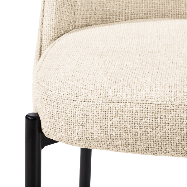 Polsterstuhl Littlecott 2er-Set - Creme