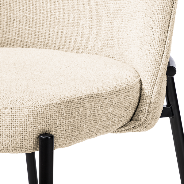 Polsterstuhl Littlecott 2er-Set - Creme