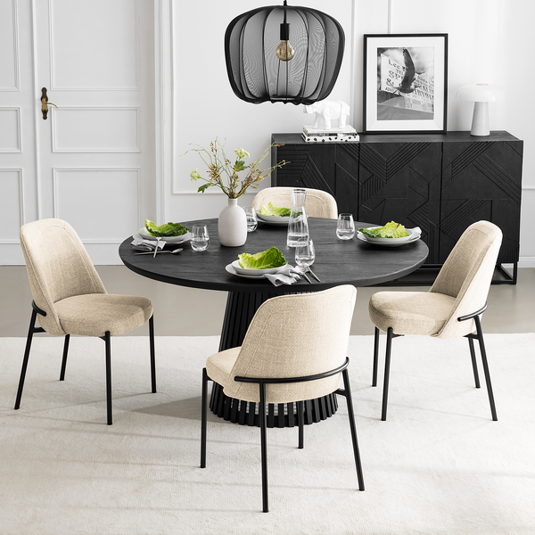 Polsterstuhl Littlecott 2er-Set - Creme