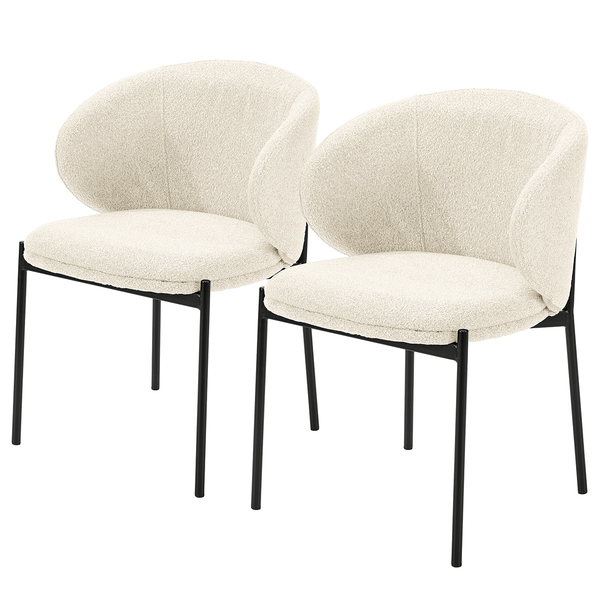 Polsterstuhl BANNEKER 2er-Set - Creme