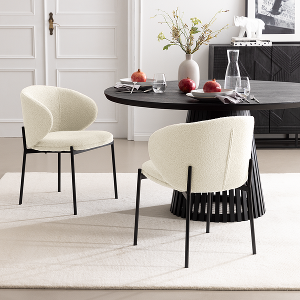 Polsterstuhl BANNEKER 2er-Set - Creme