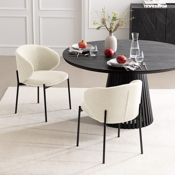 Polsterstuhl BANNEKER 2er-Set - Creme