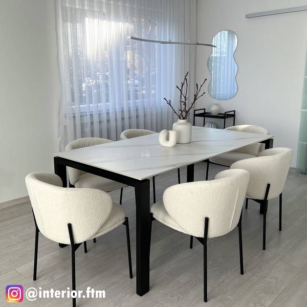 Polsterstuhl BANNEKER 2er-Set - Creme