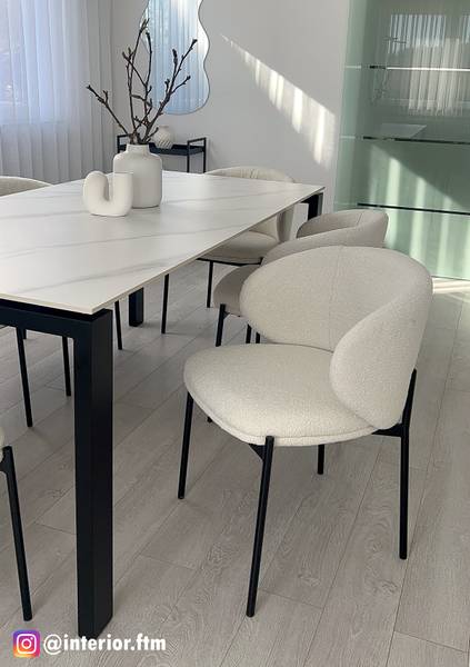 Polsterstuhl BANNEKER 2er-Set - Creme