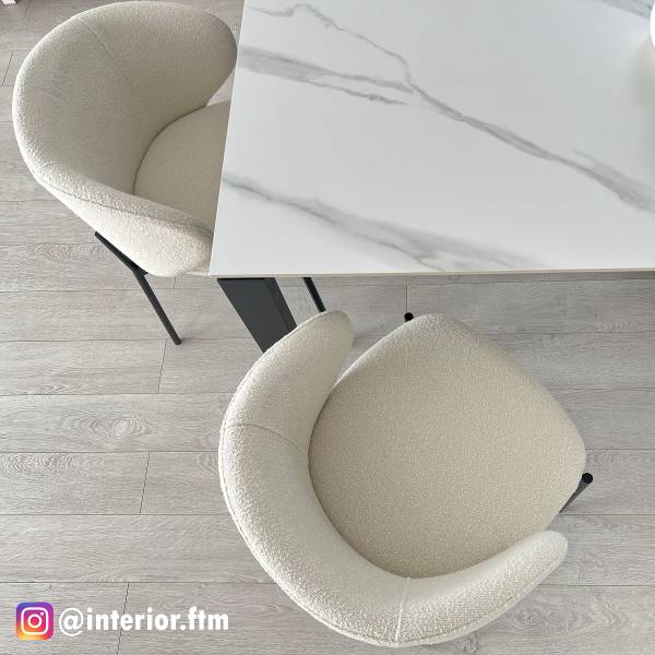 Polsterstuhl BANNEKER 2er-Set - Creme