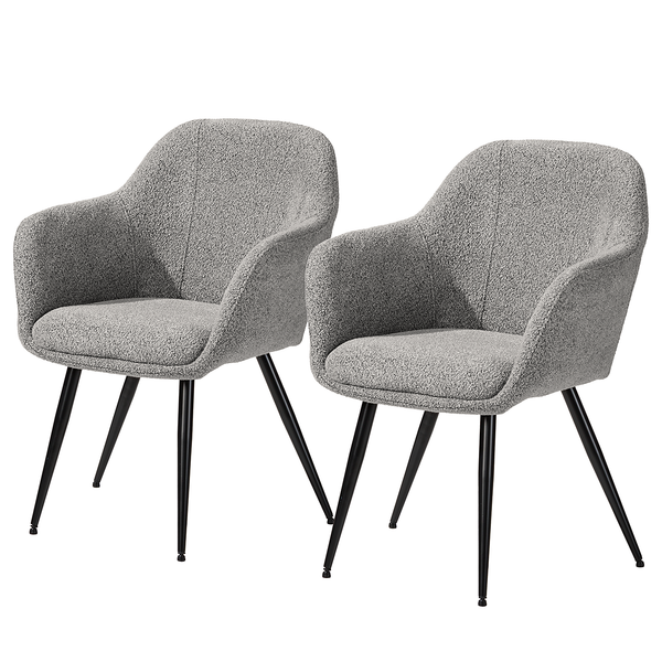Polsterstuhl Glassburn 2er-Set - Grau