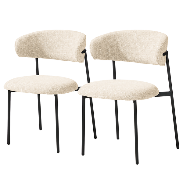Polsterstuhl Podington 2er-Set - Creme