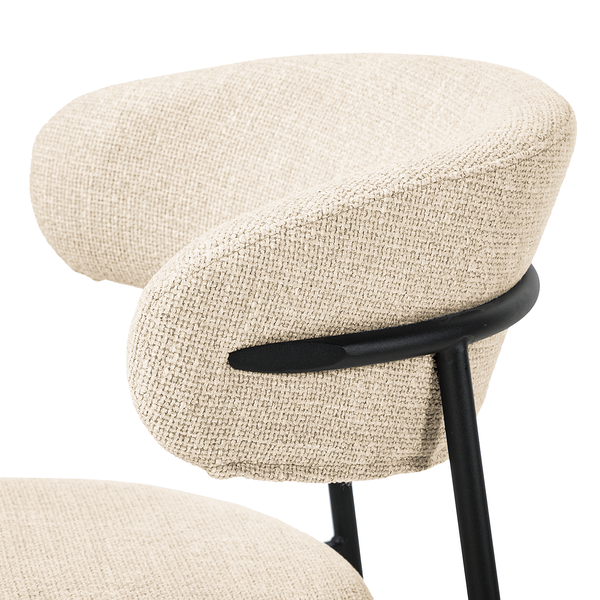 Polsterstuhl Podington 2er-Set - Creme