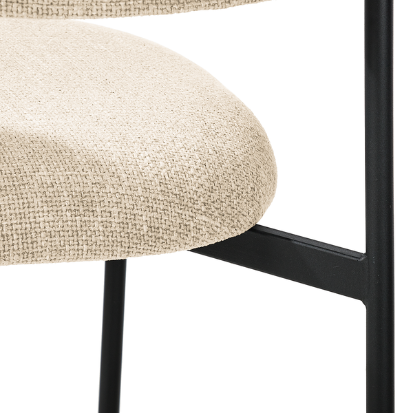 Polsterstuhl Podington 2er-Set - Creme