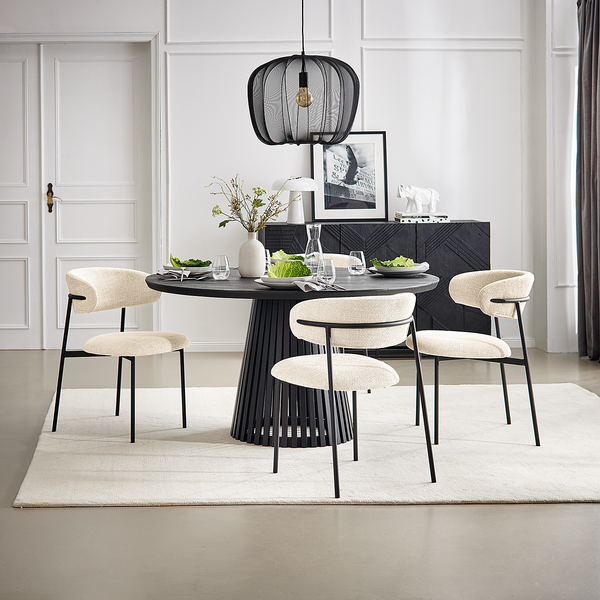 Polsterstuhl Podington 2er-Set - Creme