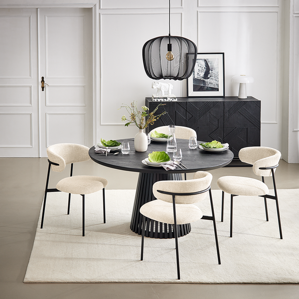 Polsterstuhl Podington 2er-Set - Creme