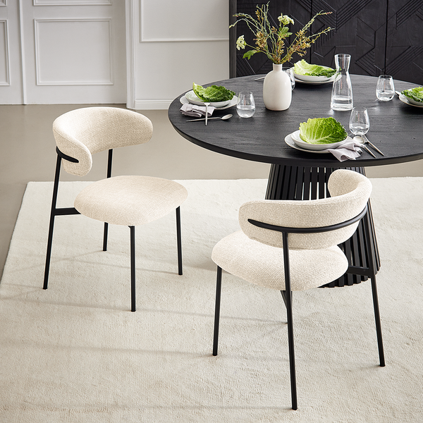 Polsterstuhl Podington 2er-Set - Creme
