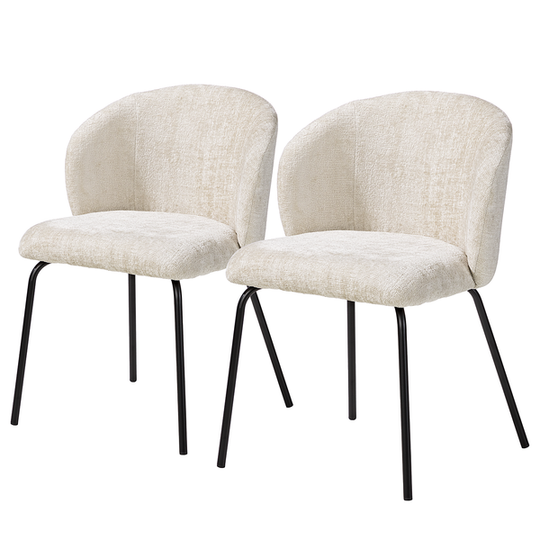 Polsterstuhl Charlisle 2er-Set - Beige