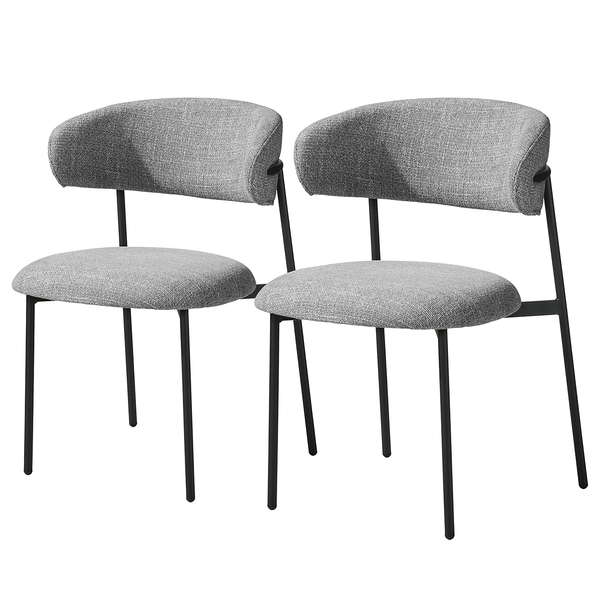 Polsterstuhl Podington 2er-Set - Grau